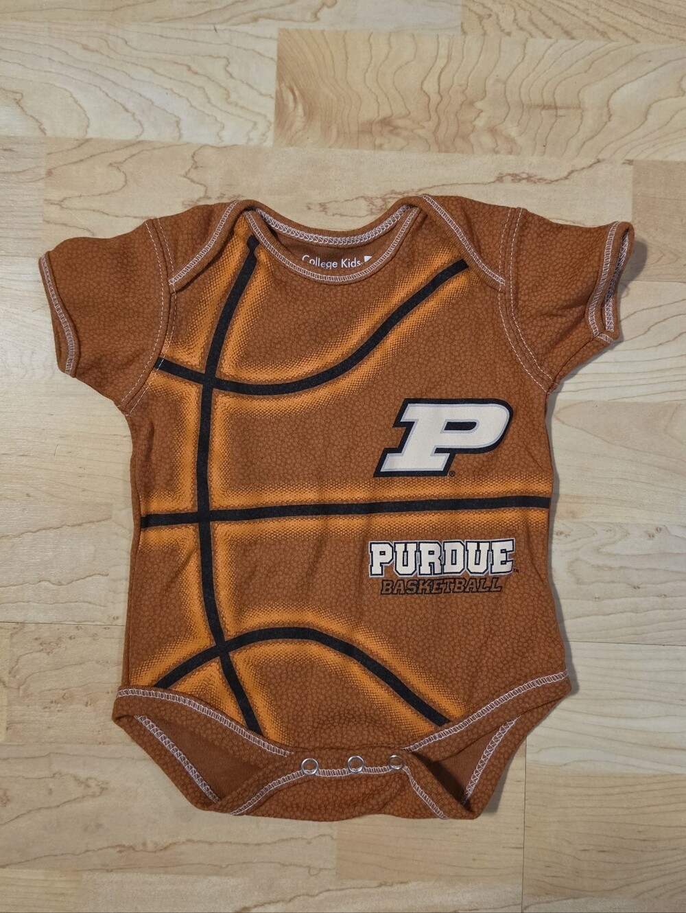 Purdue Basketball Orange Baby One-Piece Bodysuit